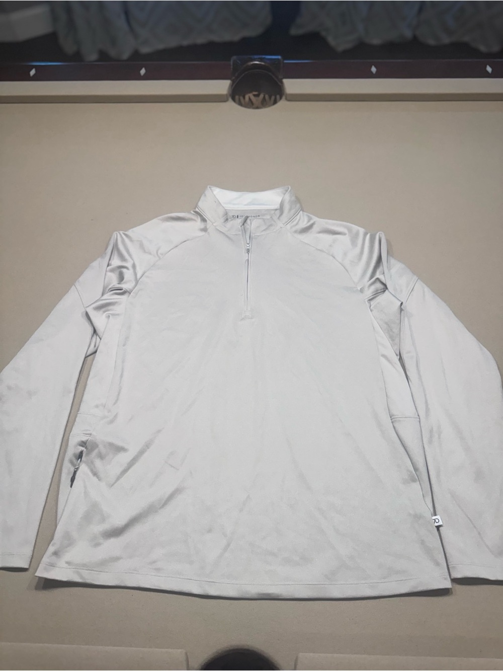 7Diamonds A-Game Men’s Beige Quarter Zip Pullover